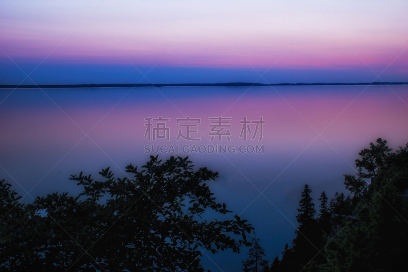 粉色,在上面,水,天空,美,俄勒冈州,俄勒冈郡,公园,水平画幅,夜晚