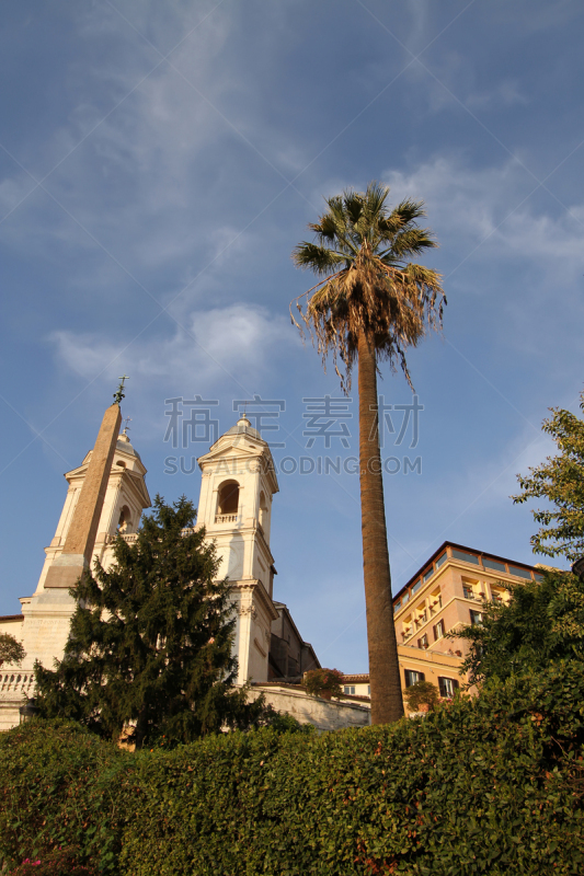 piazza di spagna,西班牙广场区,垂直画幅,天空,广场,人,路人,户外,城市