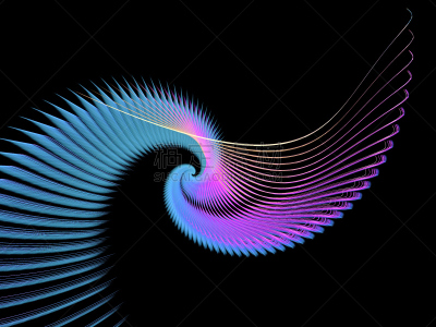 绘画插图,分形,抽象,螺线,黑色背景,梦幻运动游戏,水平画幅,纹理效果,无人,艺术品
