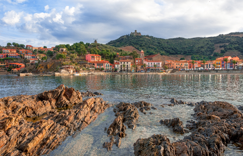 Collioure, France. French regions Languedoc-Roussillon and Midi-Pyrénées. Occitanie .