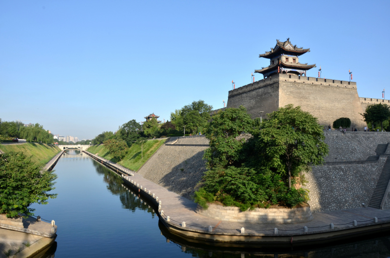 西安,角落,城市,护城河,旅游目的地,水平画幅,建筑,摄影,旅游,旅行预览效果