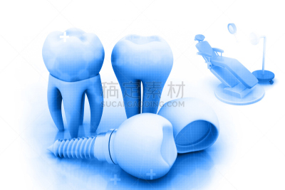 牙移植,人的牙齿,牙冠,假牙,变形链球菌,水平画幅,绘画插图,牙医,干净,金属