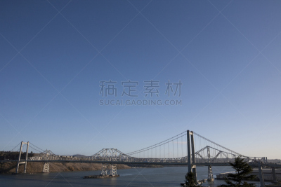 海湾大桥,伯克利,奥克兰,湾区,天空,水平画幅,无人,吊桥,加利福尼亚,海洋