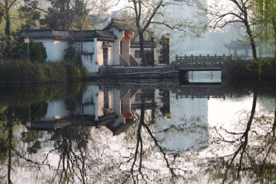 早晨,宁静,合肥,安徽省,水,公园,水平画幅,无人,传统,户外