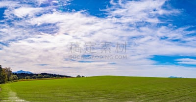 夏天,日本,全景,看风景,地形,北海道,在之间,美瑛町,旭川,自然美