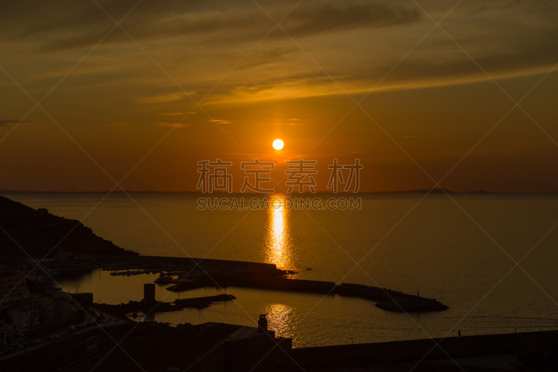 风景,卡斯特尔萨多,天空,水平画幅,无人,古老的,户外,要塞,石材,海滩