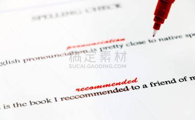 特写,英格兰,拼错,字典,水平画幅,手稿,问题,文档,单词,红色