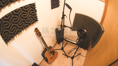 录音棚,设备用品,电容式麦克风,隔音的,传声器架,桌位,作曲家,录音设备,乐器,原音乐