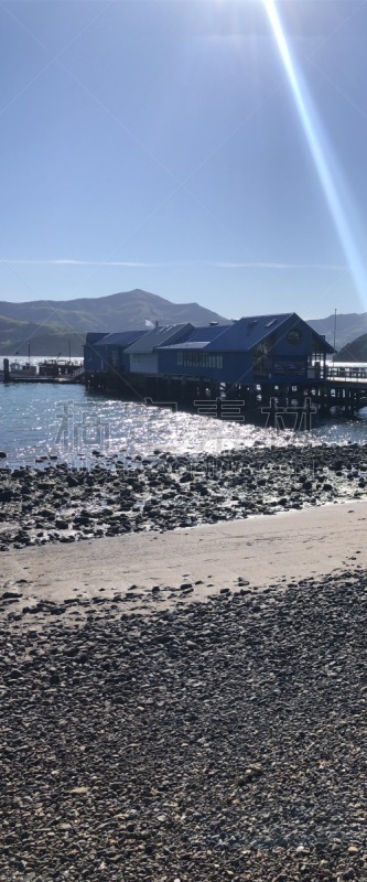 akaroa,新西兰,新西兰南岛,自然,新西兰坎特伯雷地区,垂直画幅,海港,全景,图像,海洋