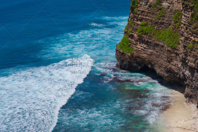 巴厘岛,乌鲁瓦度,海滩,风景,海景,自然,悬崖,印度洋,海洋,宁静