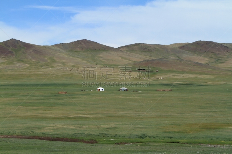 东欧大草原,自然,草地,柳树,水平画幅,野地,地形,山,无人,veldt