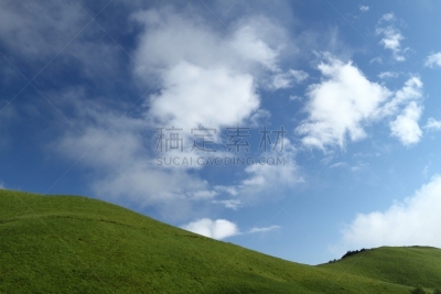 夏天,高原,白色,自然,草原,长野县,kirigamine,风景,千野,云
