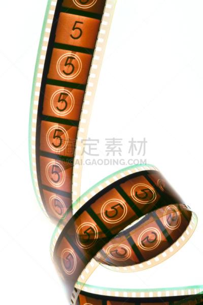 倒计时,电影,影片,片头部分,电影胶片,背景分离,胶卷,垂直画幅,图像,无人