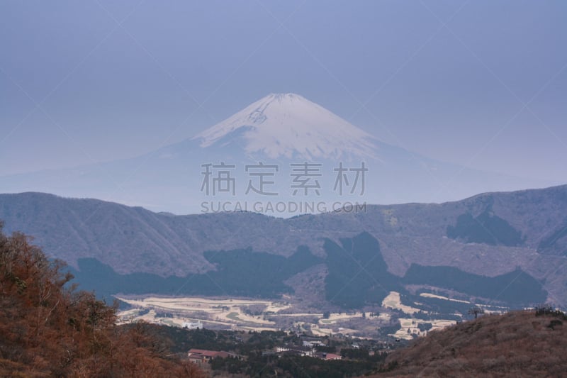 富士山,日本,山,风景,富士箱根伊豆国立公园,自然,水平画幅,无人,蓝色,户外