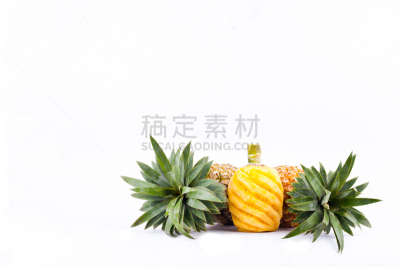 熟的,菠萝,食品,健康食物,水果,白色背景,去皮的,分离着色,枫树的翅果,维生素a