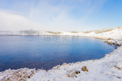 湖,高处,冬天,山,水,天空,公园,洛矶山脉,气候,水平画幅