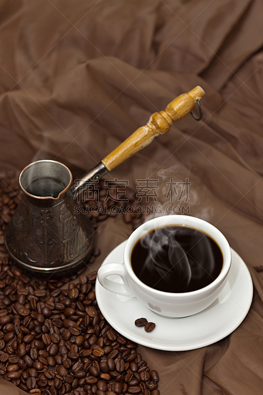 咖啡,垂直画幅,烤咖啡豆,褐色,无人,早晨,饮料,清新,铜,精神振作