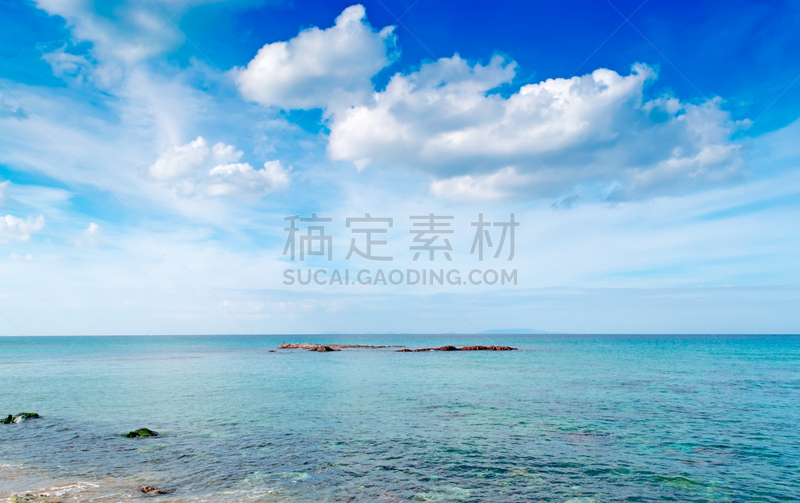 海洋,天空,卡斯特尔萨多,萨萨里,水,水平画幅,沙子,无人,夏天,户外