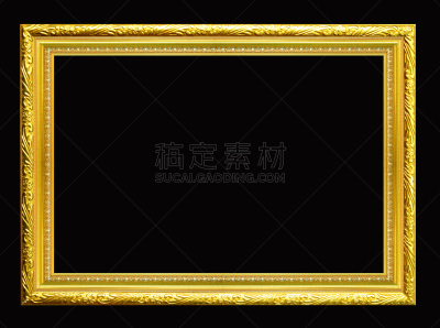 边框,黄金,绘画艺术品,黑色背景,分离着色,艺术,水平画幅,无人,图像,空的