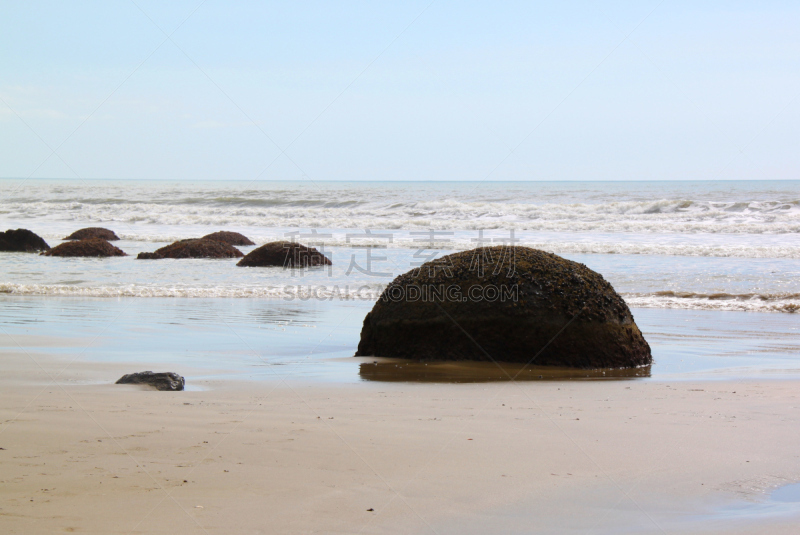 摩拉基大圆石,oamaru,moeraki,自然,天空,旅游目的地,水平画幅,岩石,无人,蓝色