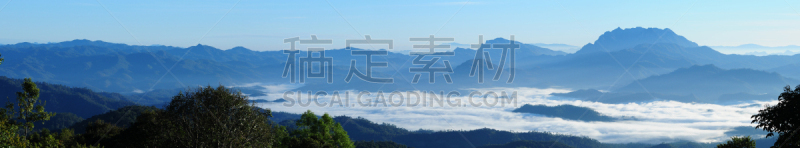 全景,水,天空,水平画幅,高视角,山,早晨,旅行者,夏天,阴影