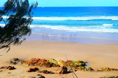 海洋,库拉姆海滩,阳光海岸,海滩,水平画幅,地形,无人,户外,摄影