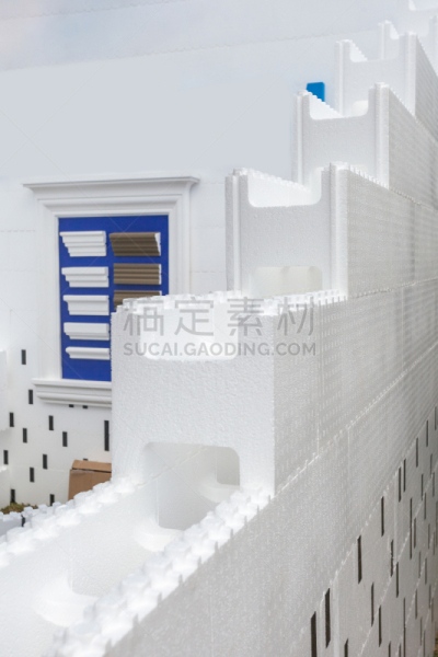聚苯乙烯,不完全的,房屋,垂直画幅,墙,侧面视角,舒服,活力,边框,塑胶