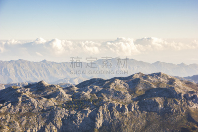 北,西班牙,山脉,天空,公园,水平画幅,高视角,山,坎加斯-德奥尼斯,无人