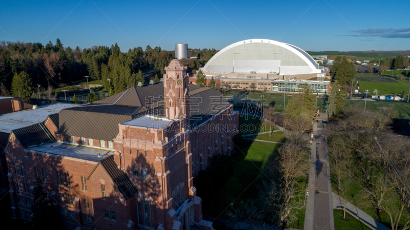 大学,千禧穹顶,体育场馆,爱达荷,莫斯科,天空,美国,水平画幅,建筑,无人