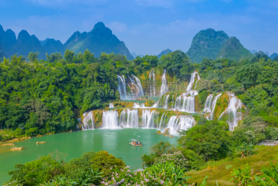 瀑布,水,美,水平画幅,湿,热带雨林,旅行者,夏天,户外,干净