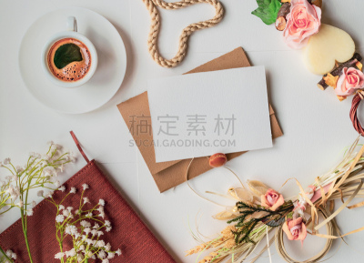 咖啡杯,书桌,留白,透过窗户往外看,空白的,办公室,桉树,纸,花,复古