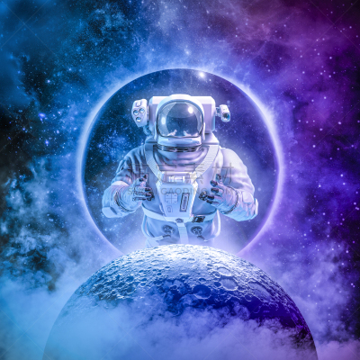 空间探索,太空服,太空头盔,技术,探险家,俄罗斯宇航员,宇航员,三维图形,天空,绘画插图