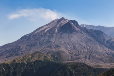 圣海伦火山,在下面,青绿色,天空,活火山,二氧化碳,自然,自然现象,美国西部,美国