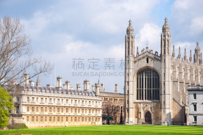 剑桥,剑桥大学,英国剑桥,大约15世纪,剑桥郡,古董,水平画幅,古典式,英格兰,草坪