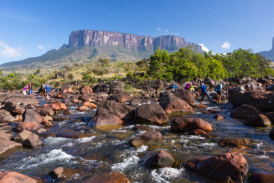 罗赖马山,平顶山,平顶山区,canaima,罗赖马州,委内瑞拉,南美,水平画幅,无人,户外