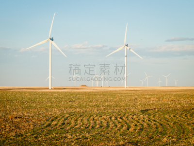 风轮机,农场,水平画幅,风力,涡轮,户外,机器,美国中西部地区,植物,转