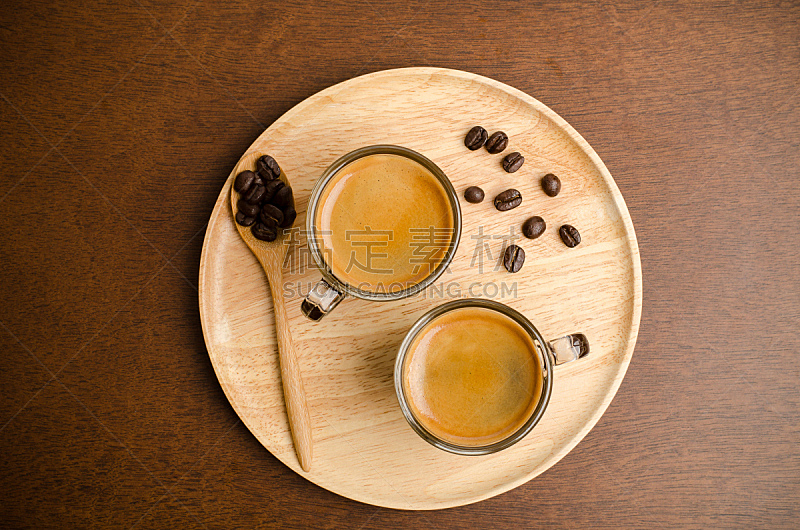 咖啡,烤咖啡豆,褐色,水平画幅,木制,无人,玻璃杯,早晨,浓咖啡,饮料