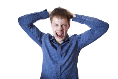 不高兴的,正面视角,青少年,半身像,人的嘴,黑发,男性,仅男人,仅成年人,凌乱