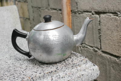 茶壶,古董,泰国,水磨石,桌子,背景聚焦,古玩商,倒料口,陶瓷制品,厨房用品商店
