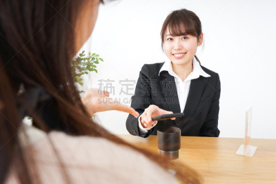 青年女人,半身像,智慧,电子商务,仅成年人,日本人,信用卡,在家购物,技术,计算机