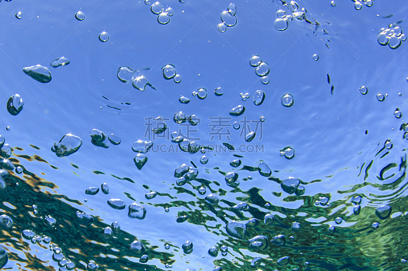 水下,泡泡,自然,水,风,水平画幅,无人,蓝色,抽象,纯净