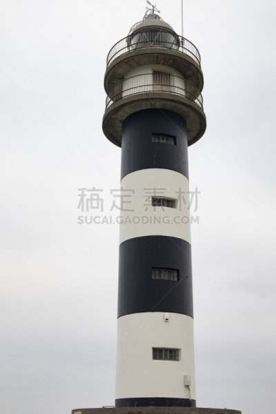 灯塔楼,坎塔布连山脉,阿斯图里亚斯,灯塔,垂直画幅,水,天空,建筑,无人,欧洲