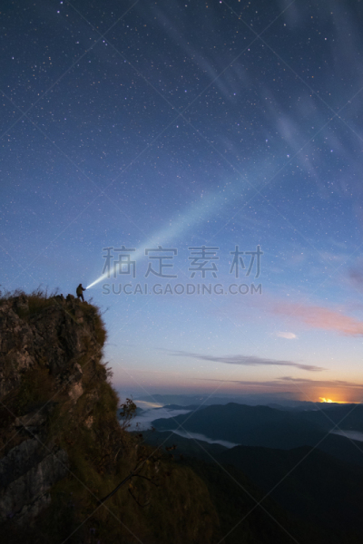 星星,猎人,暗色,照明设备,曙暮光,泰国,背景,户外,天空,科学