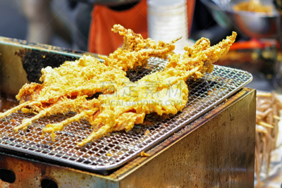 首尔,开着的,街市,明洞,韩国食物,中东集市,货亭,水平画幅,素食,无人