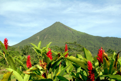 阿雷纳火山,火山学,水平画幅,无人,热带雨林,户外,雨林,哥斯达黎加,热带气候