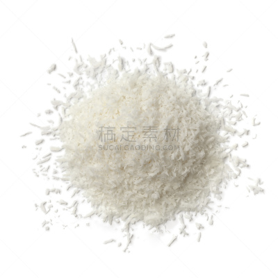 椰子,碎纸,堆,肉,刨花,饱和脂肪,背景分离,搓碎干酪,素食,水果