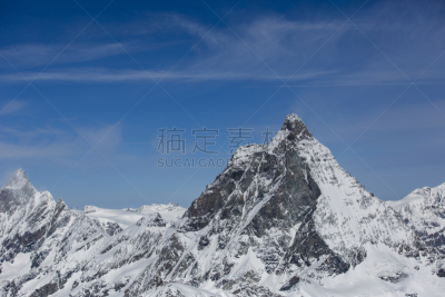山,马特洪峰,气候,寒冷,云景,山脊,运动,清新,风,环境