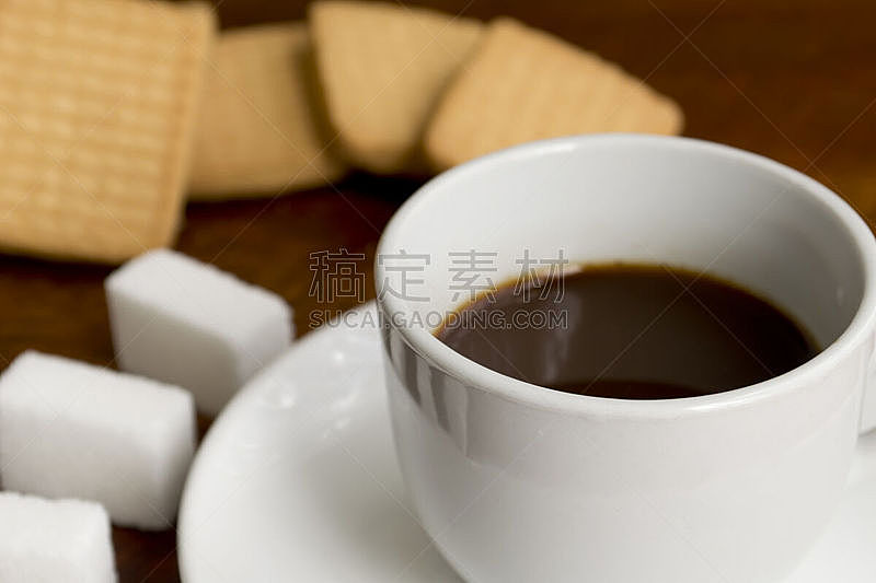 饼干,咖啡,糖,饮食,早餐,水平画幅,无人,早晨,咖啡杯,崎岖不平