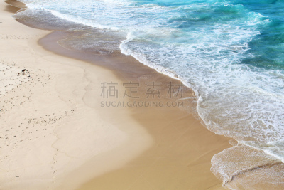 高视角,沙子,海洋,勃朗特海滩,悉尼,潮汐,水,美,水平画幅,无人