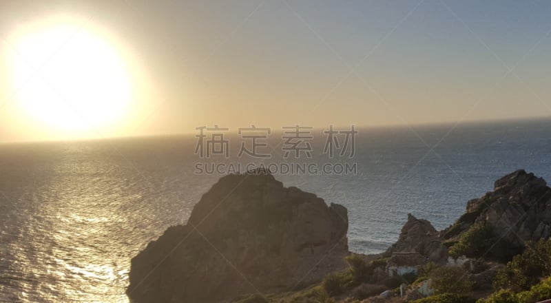 爱克坎,丹吉尔,日落大道,海滩,水平画幅,摩洛哥,无人,户外,海洋,摄影